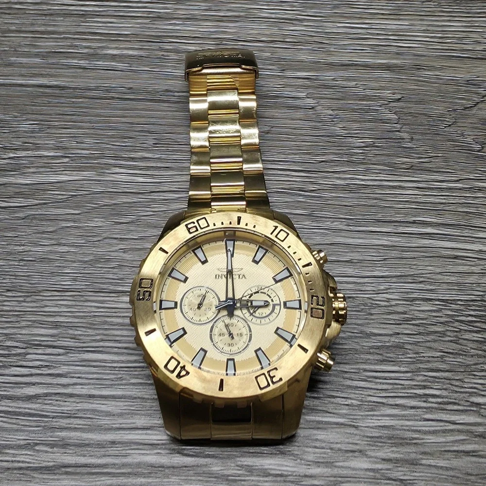 Invicta Men's Watch - Model 22547 - Pro Diver 50mm Gold Tone Stainless Steel